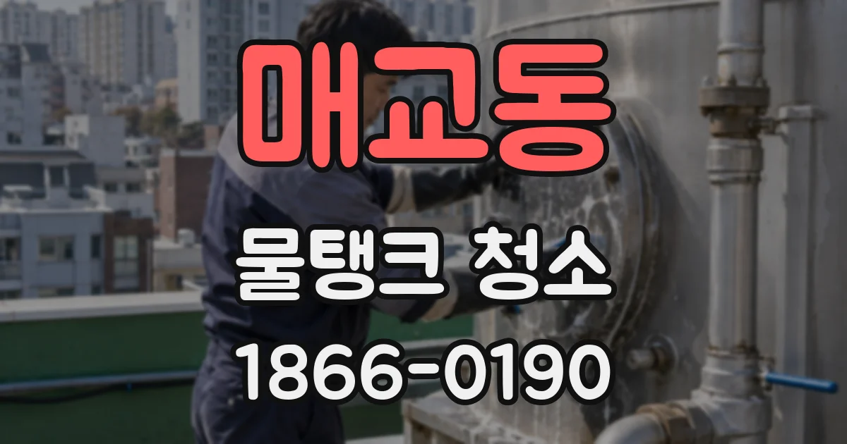 매교동 물탱크 청소