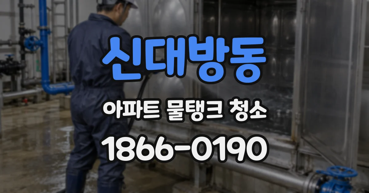 신대방동 아파트 물탱크 청소