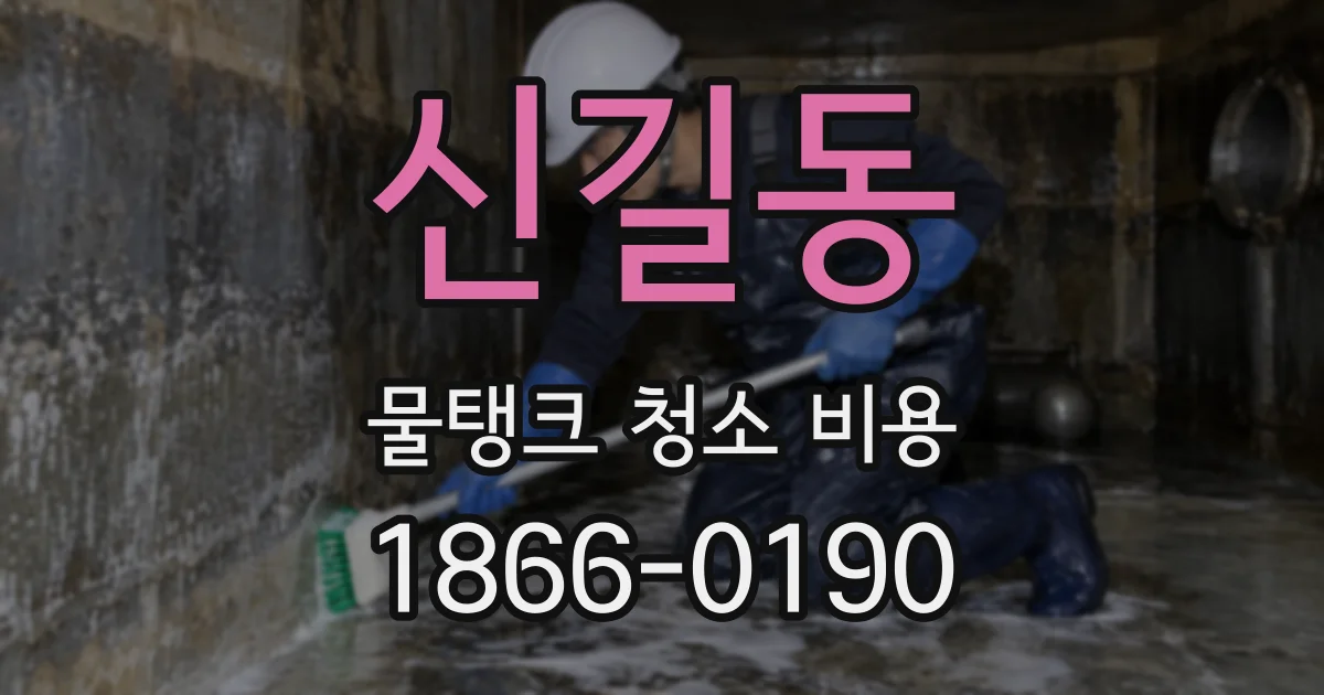 신길동 물탱크 청소 비용