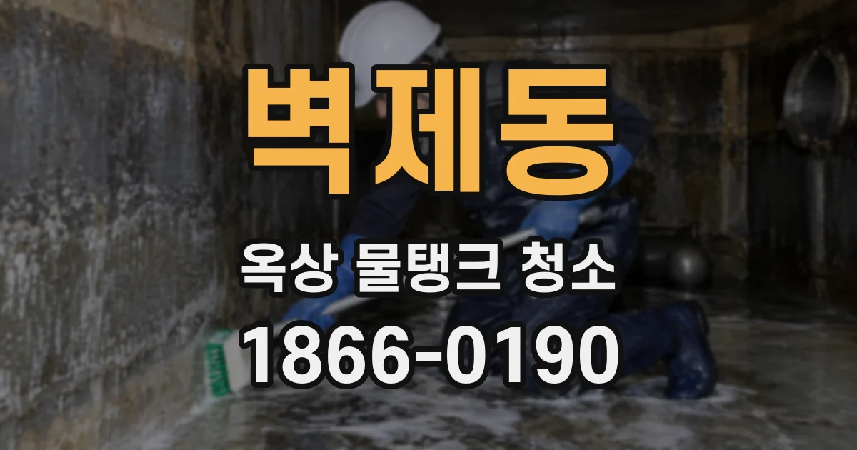 벽제동 옥상 물탱크 청소