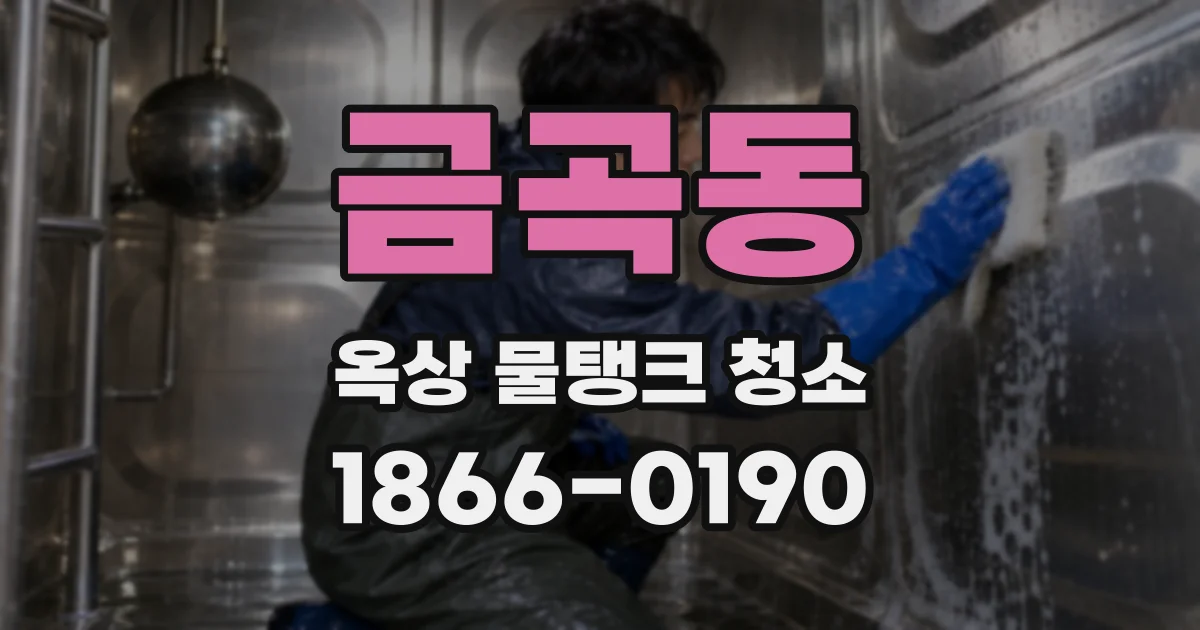 금곡동 옥상 물탱크 청소