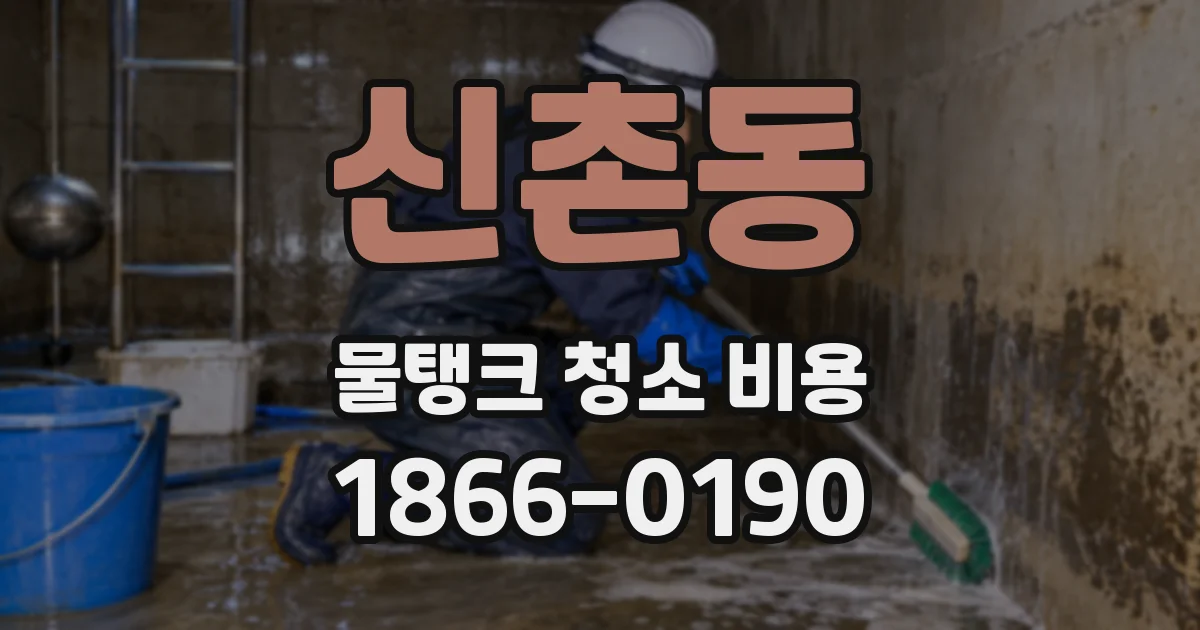 신촌동 물탱크 청소 비용
