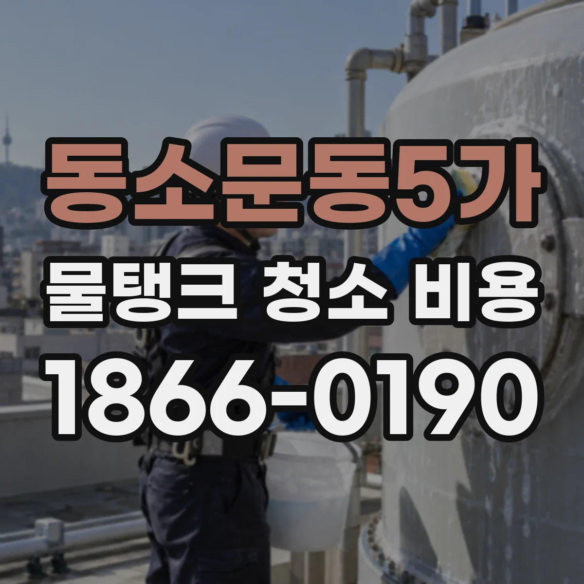 동소문동5가 물탱크 청소 비용