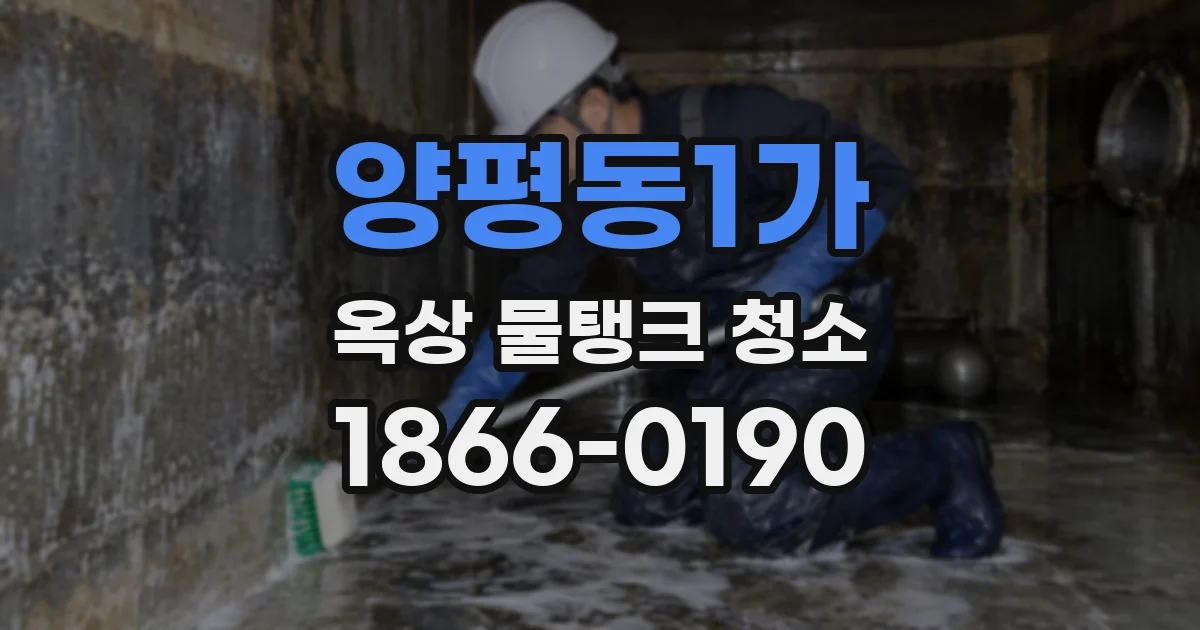 양평동1가 옥상 물탱크 청소