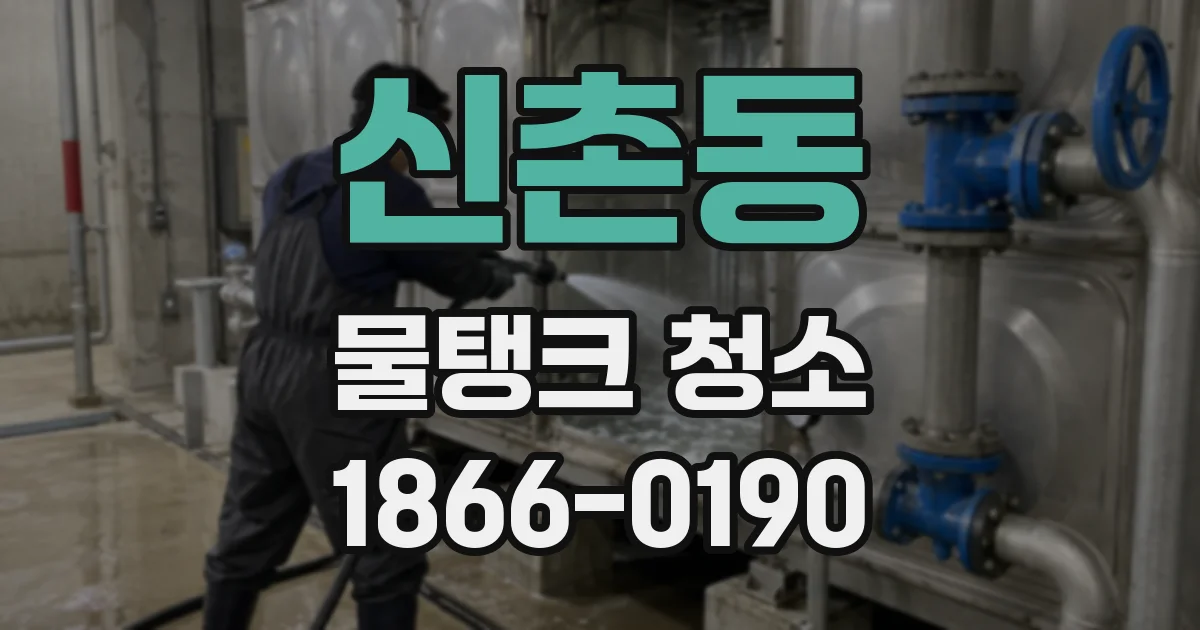 신촌동 물탱크 청소