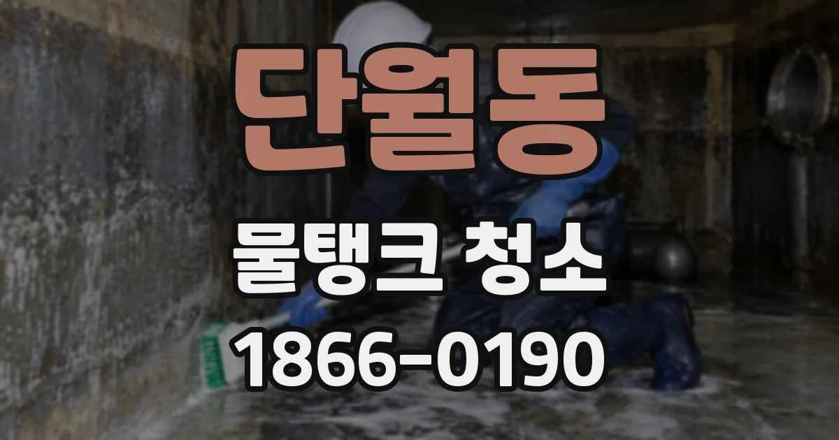 단월동 물탱크 청소
