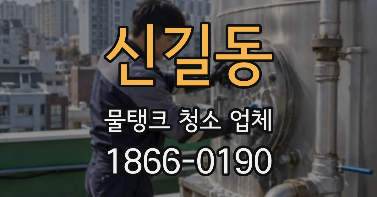 신길동 물탱크 청소 업체