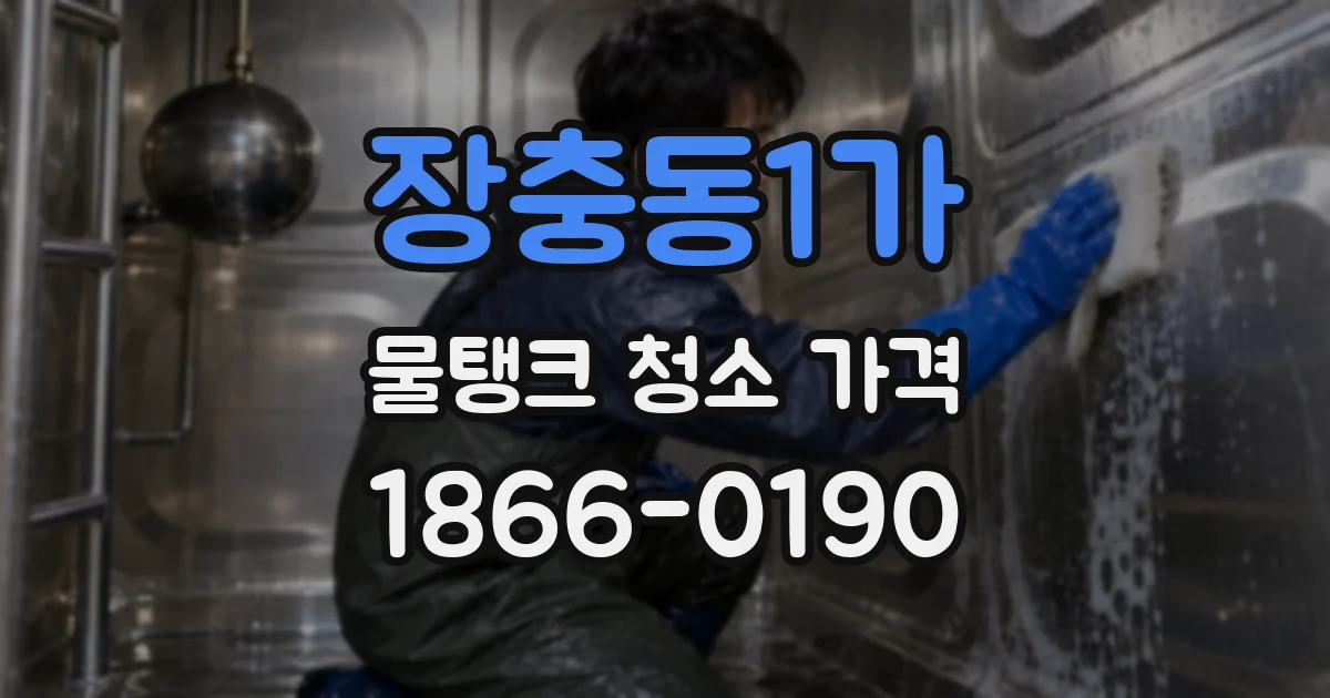 장충동1가 물탱크 청소 가격
