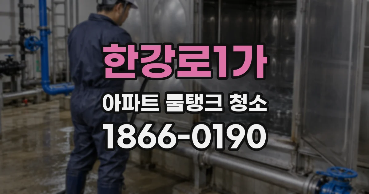 한강로1가 아파트 물탱크 청소