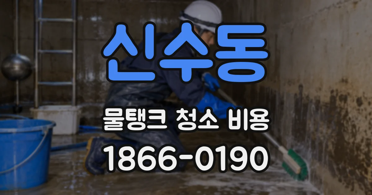 신수동 물탱크 청소 비용