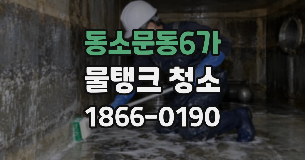 동소문동6가 물탱크 청소