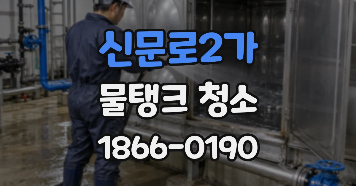 신문로2가 물탱크 청소