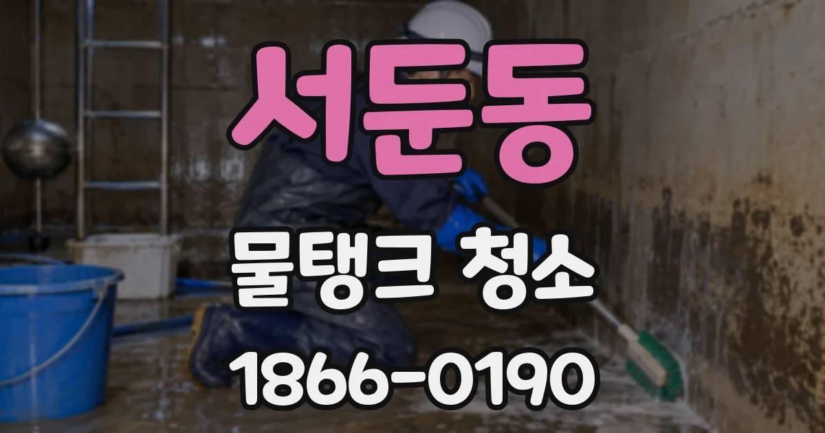 서둔동 물탱크 청소