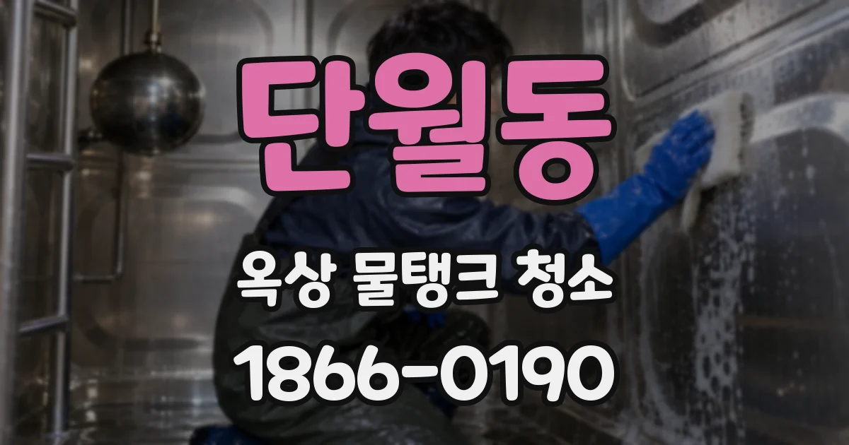 단월동 옥상 물탱크 청소