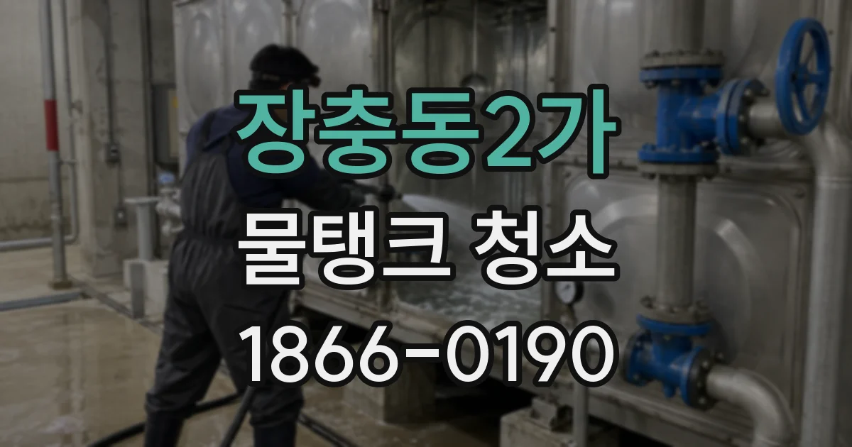 장충동2가 물탱크 청소