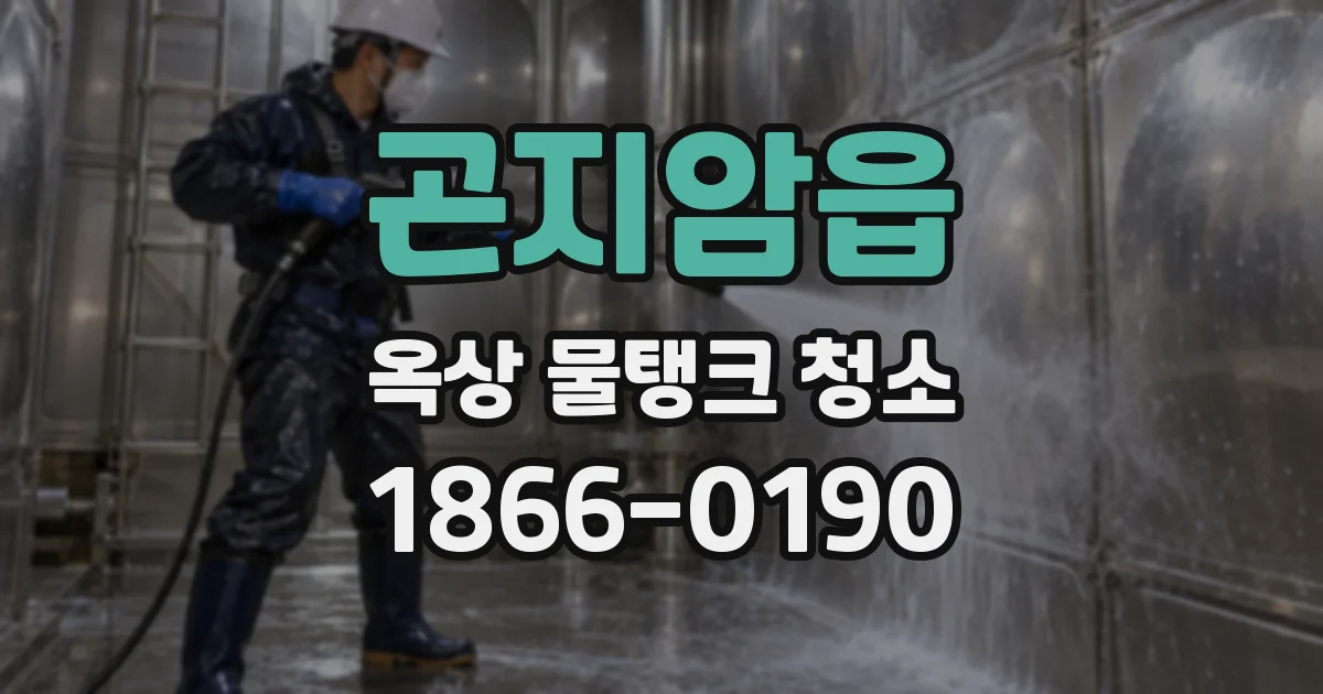 곤지암읍 옥상 물탱크 청소