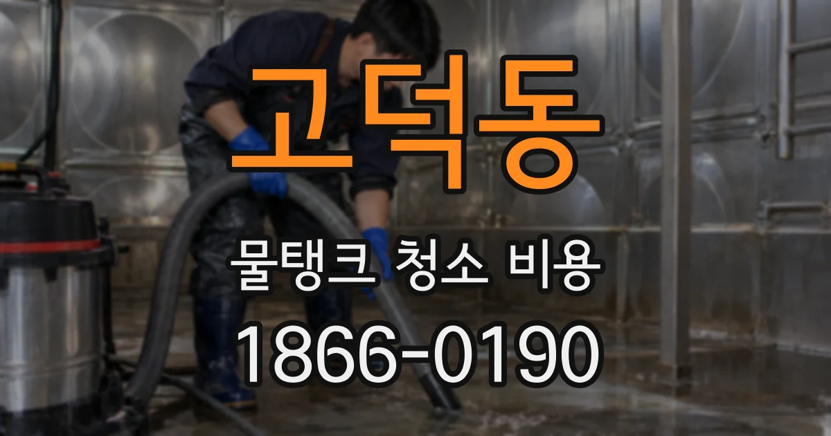 고덕동 물탱크 청소 비용