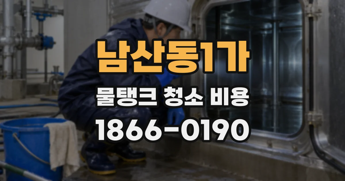 남산동1가 물탱크 청소 비용