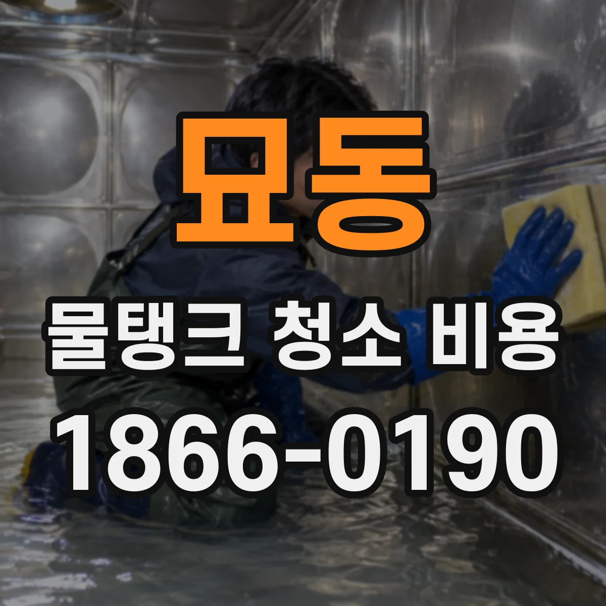 묘동 물탱크 청소 비용