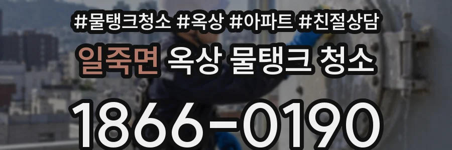일죽면 옥상 물탱크 청소