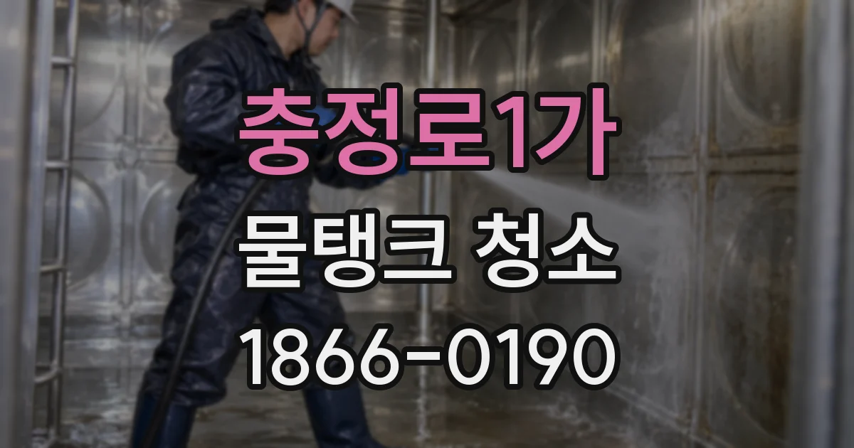 충정로1가 물탱크 청소