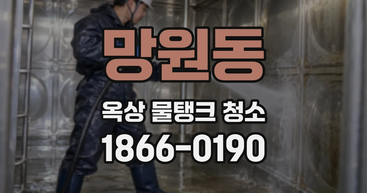 망원동 옥상 물탱크 청소