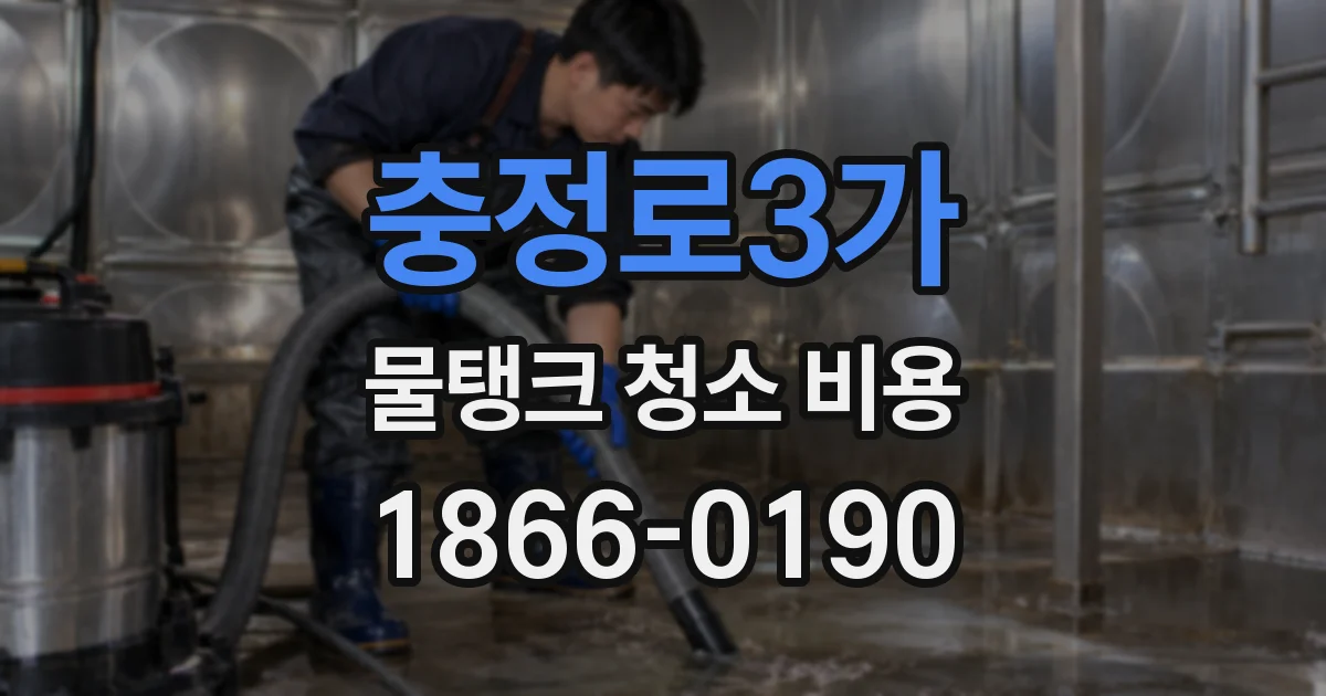 충정로3가 물탱크 청소 비용