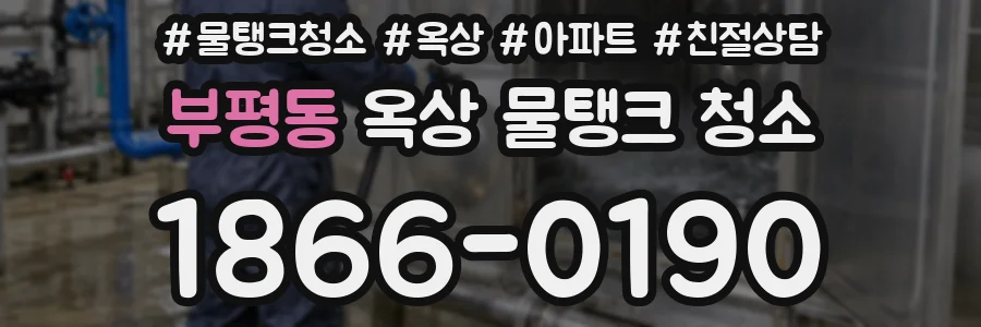 부평동 옥상 물탱크 청소