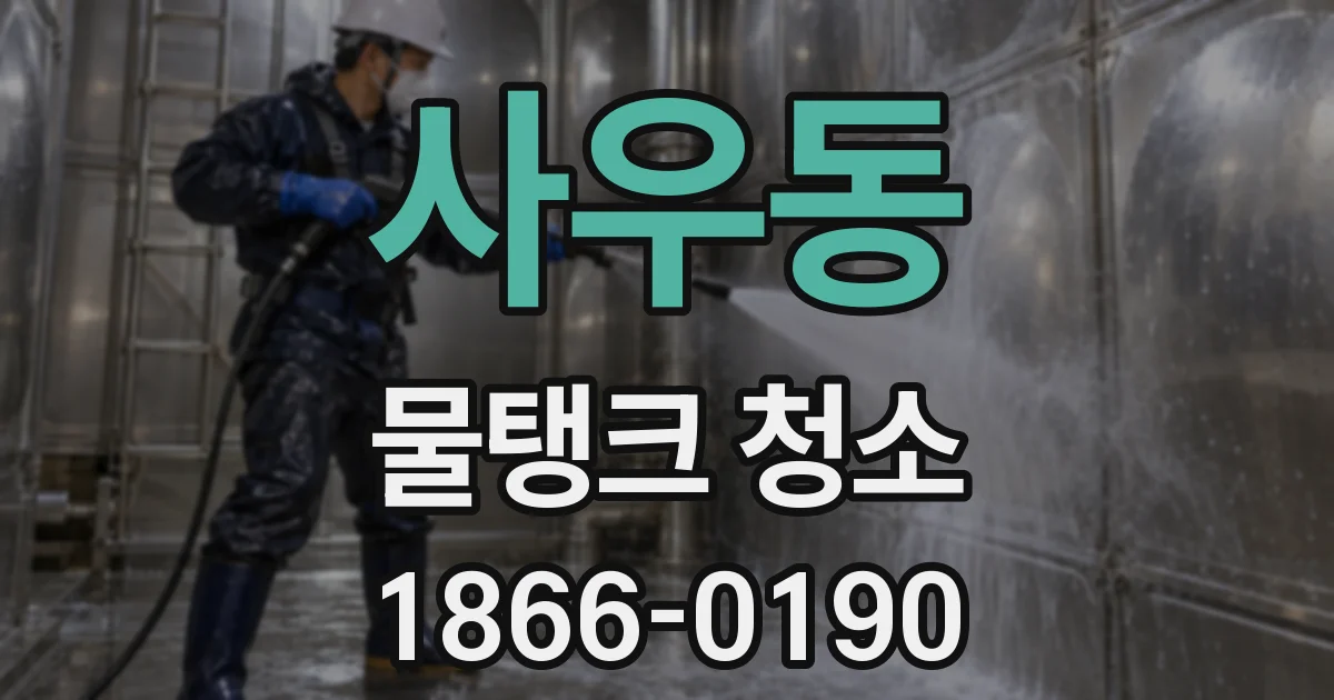 사우동 물탱크 청소