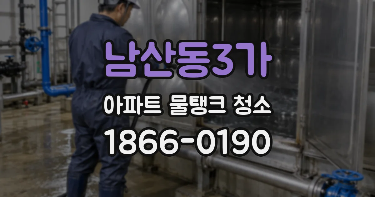 남산동3가 아파트 물탱크 청소