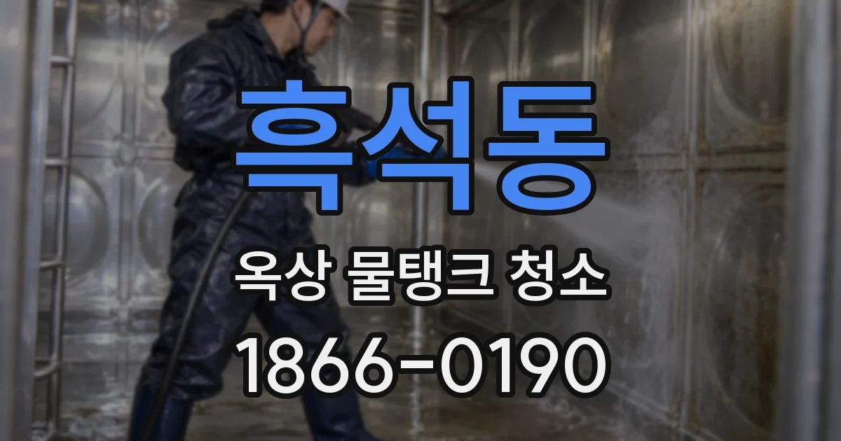 흑석동 옥상 물탱크 청소