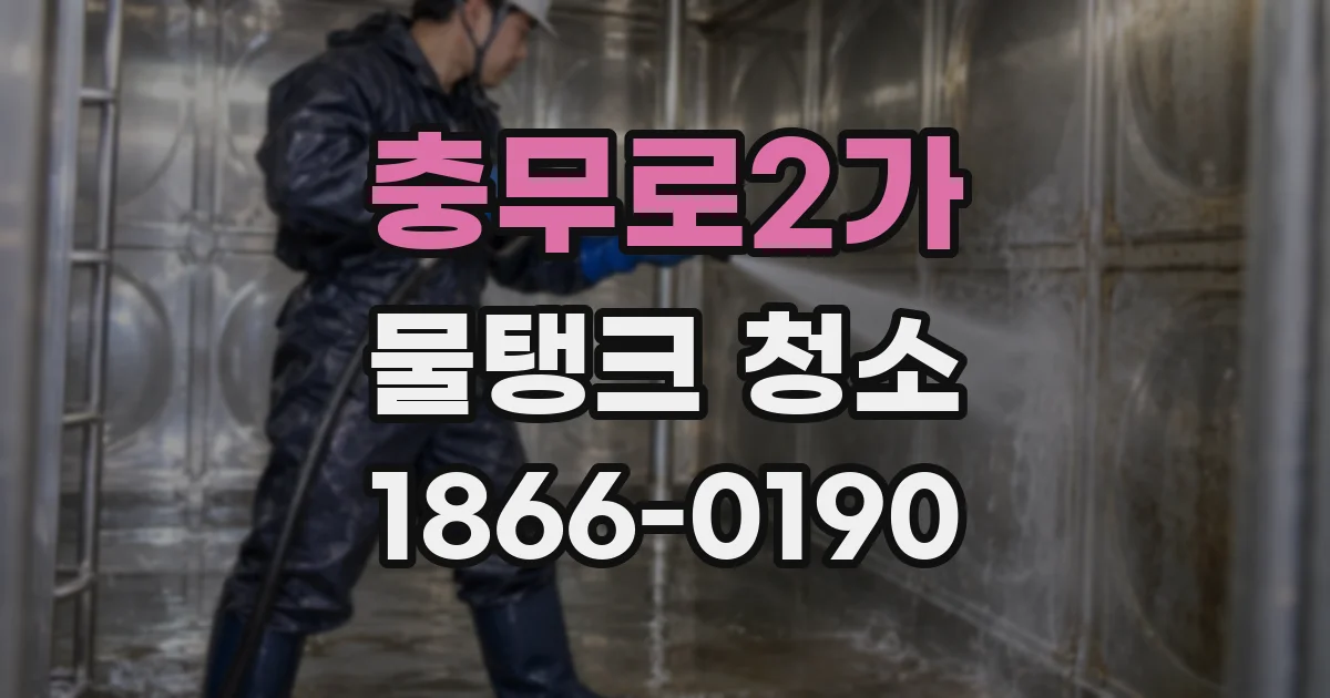 충무로2가 물탱크 청소