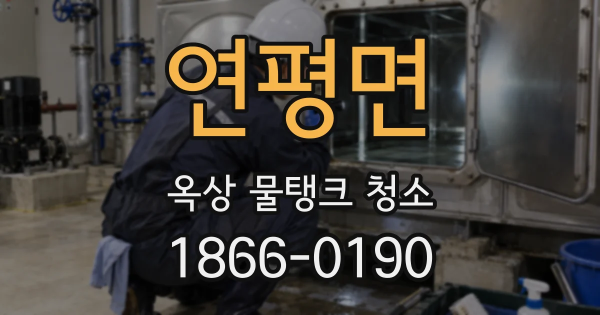 연평면 옥상 물탱크 청소