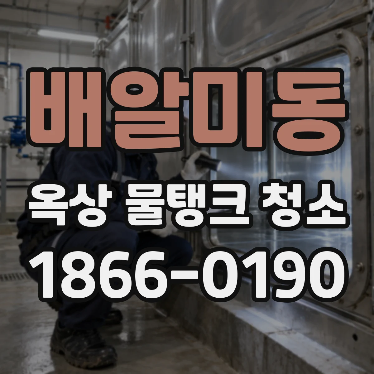 배알미동 옥상 물탱크 청소