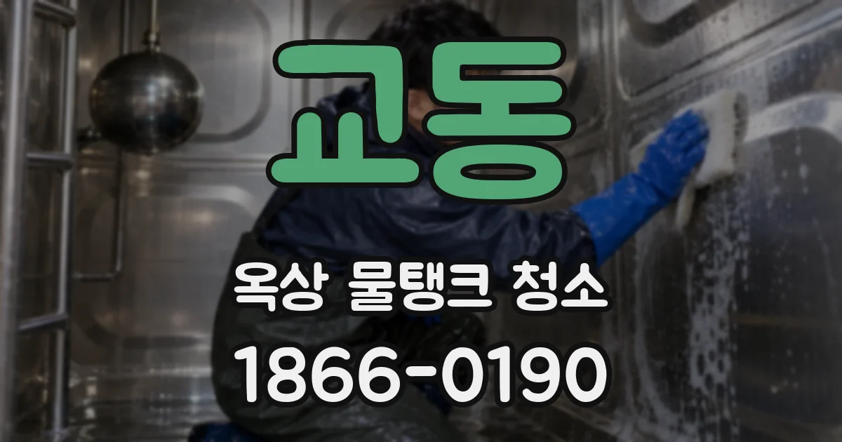 교동 옥상 물탱크 청소
