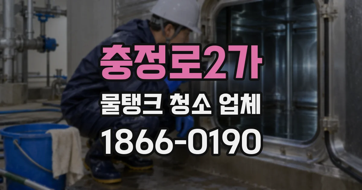 충정로2가 물탱크 청소 업체