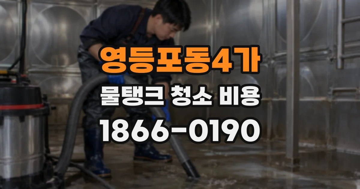영등포동4가 물탱크 청소 비용