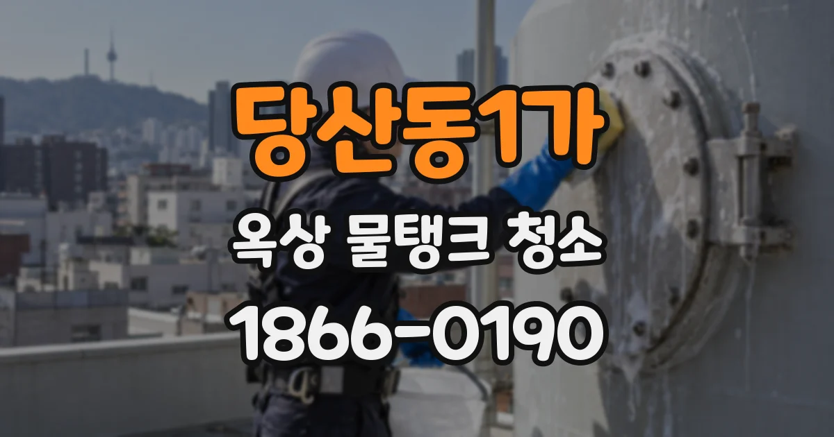 당산동1가 옥상 물탱크 청소