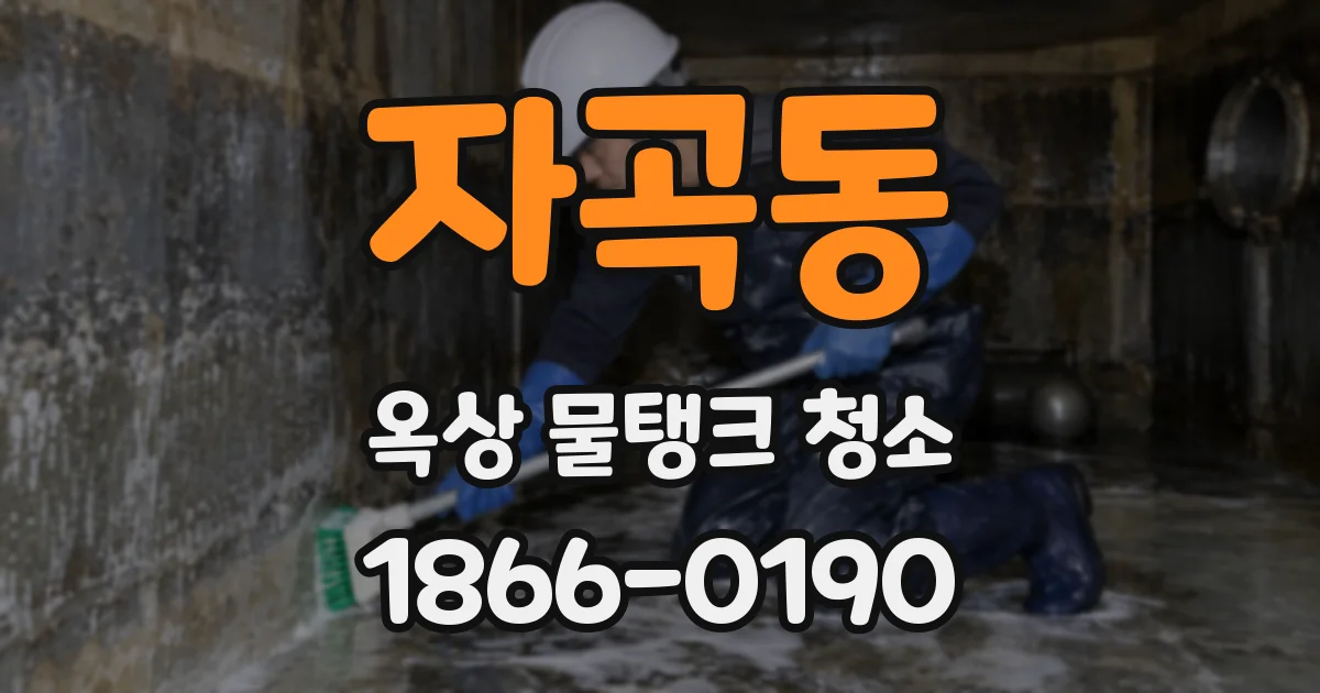 자곡동 옥상 물탱크 청소