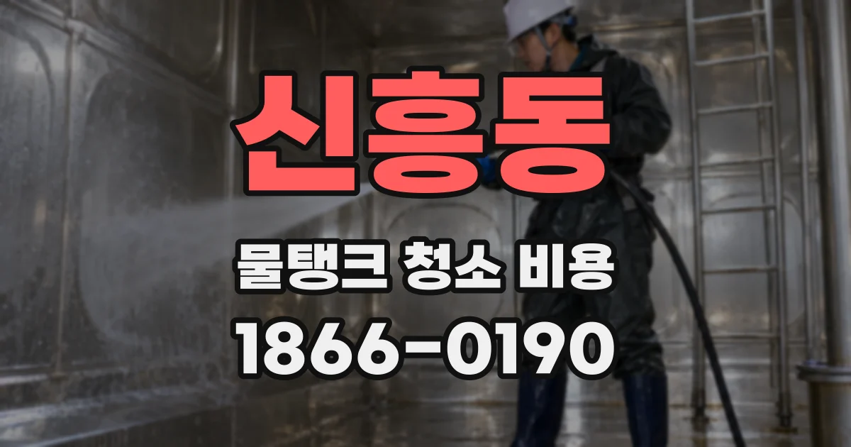 신흥동 물탱크 청소 비용