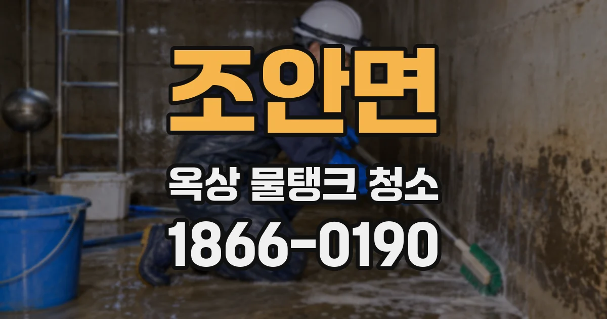 조안면 옥상 물탱크 청소