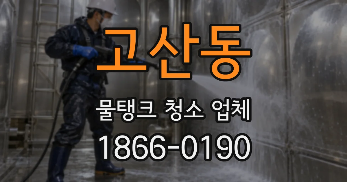 고산동 물탱크 청소 업체