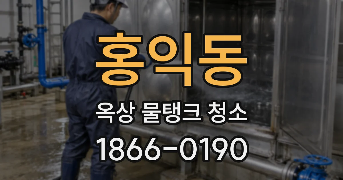 홍익동 옥상 물탱크 청소