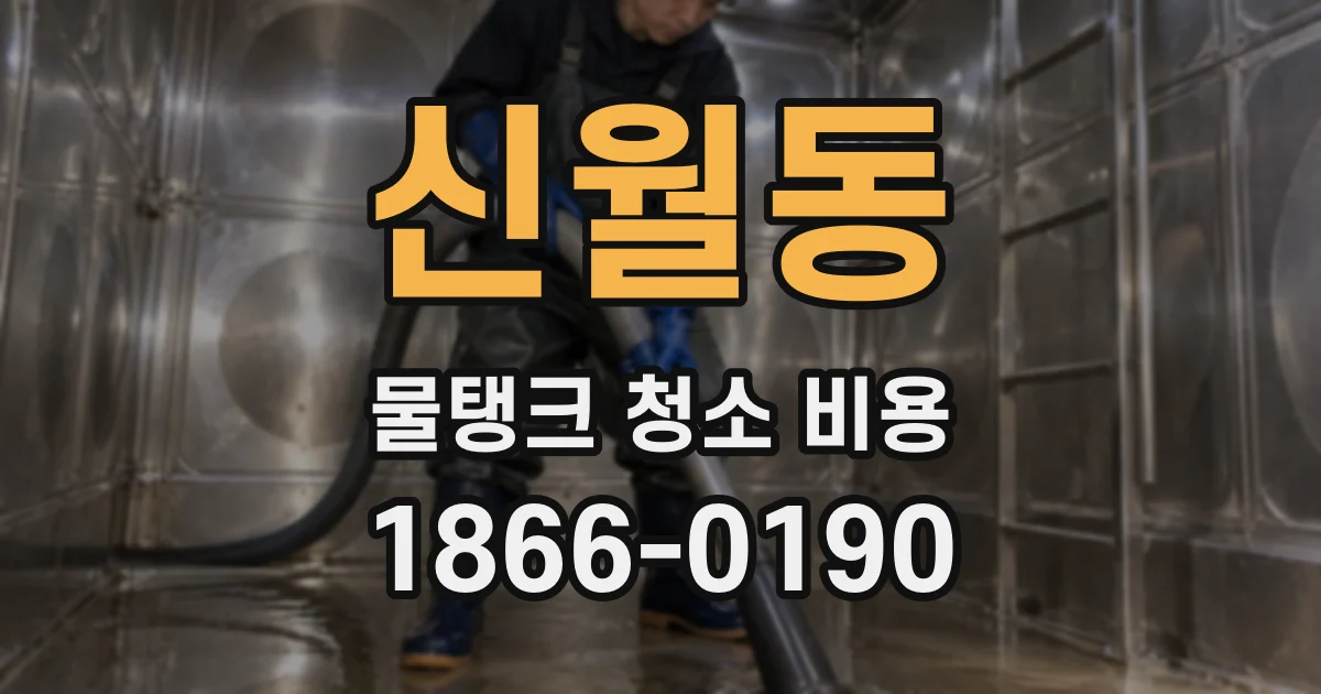 신월동 물탱크 청소 비용