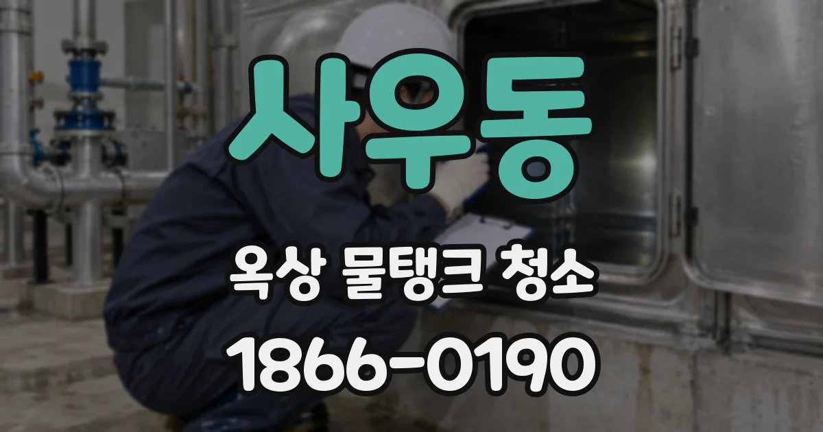 사우동 옥상 물탱크 청소