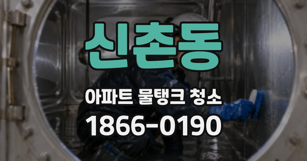 신촌동 아파트 물탱크 청소
