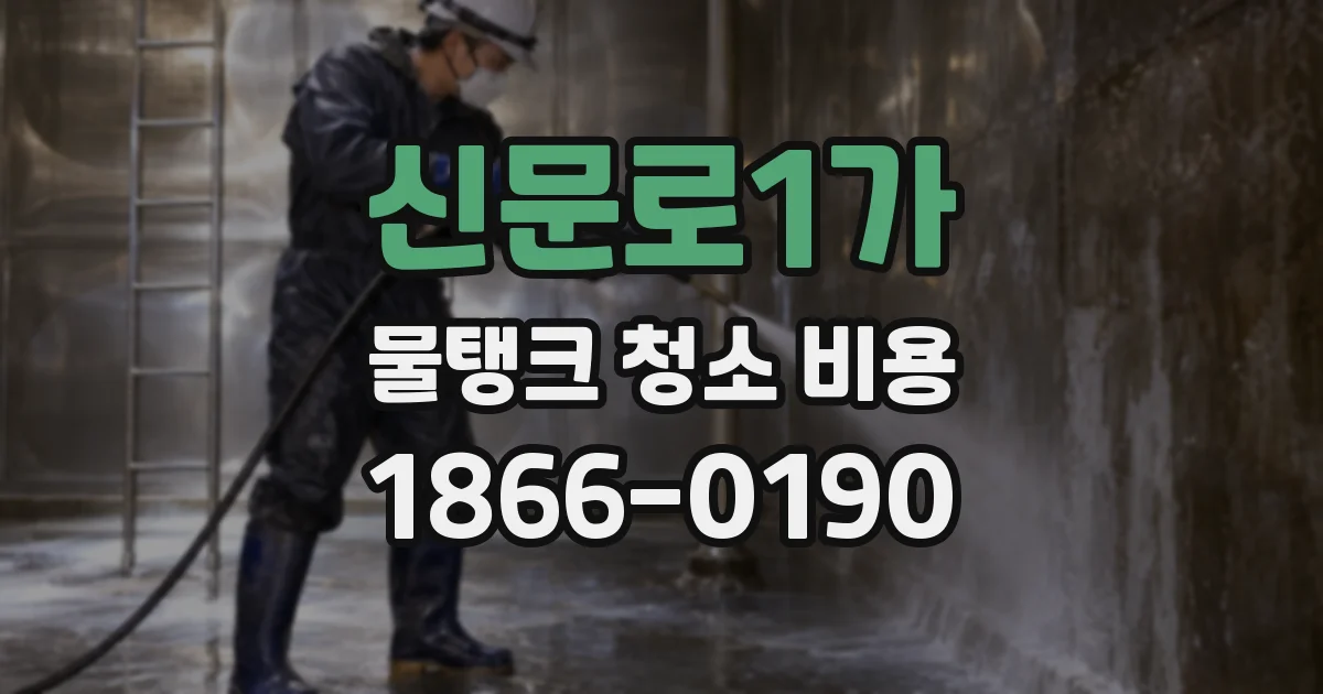 신문로1가 물탱크 청소 비용