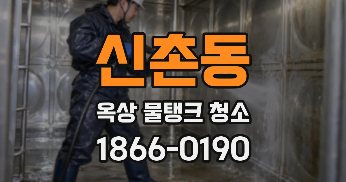 신촌동 옥상 물탱크 청소