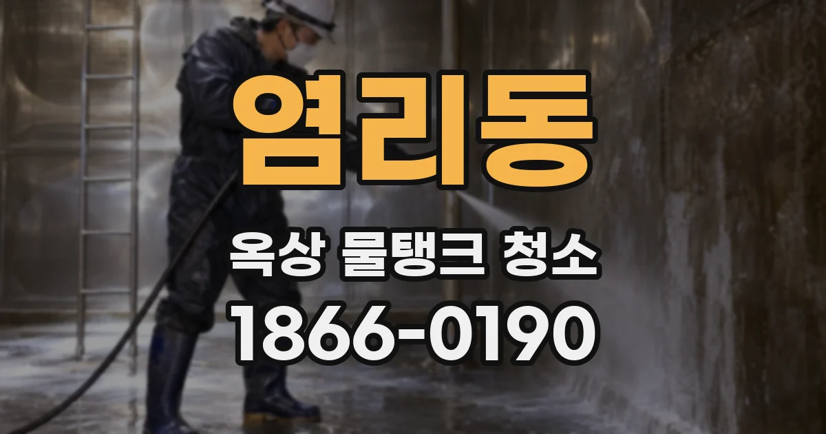 염리동 옥상 물탱크 청소