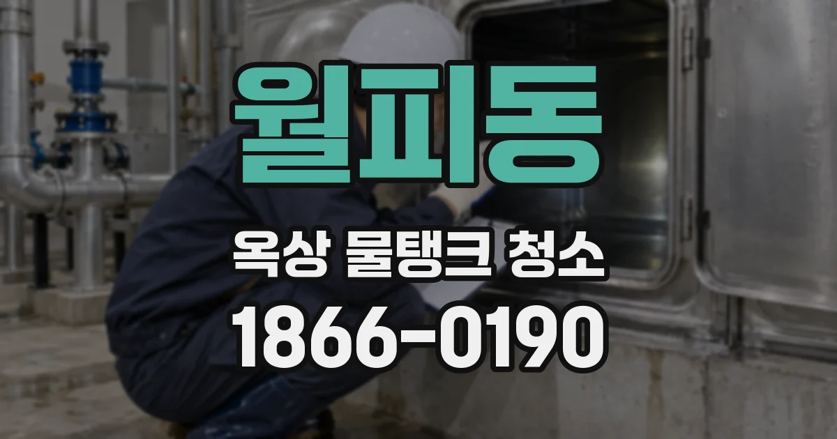 월피동 옥상 물탱크 청소